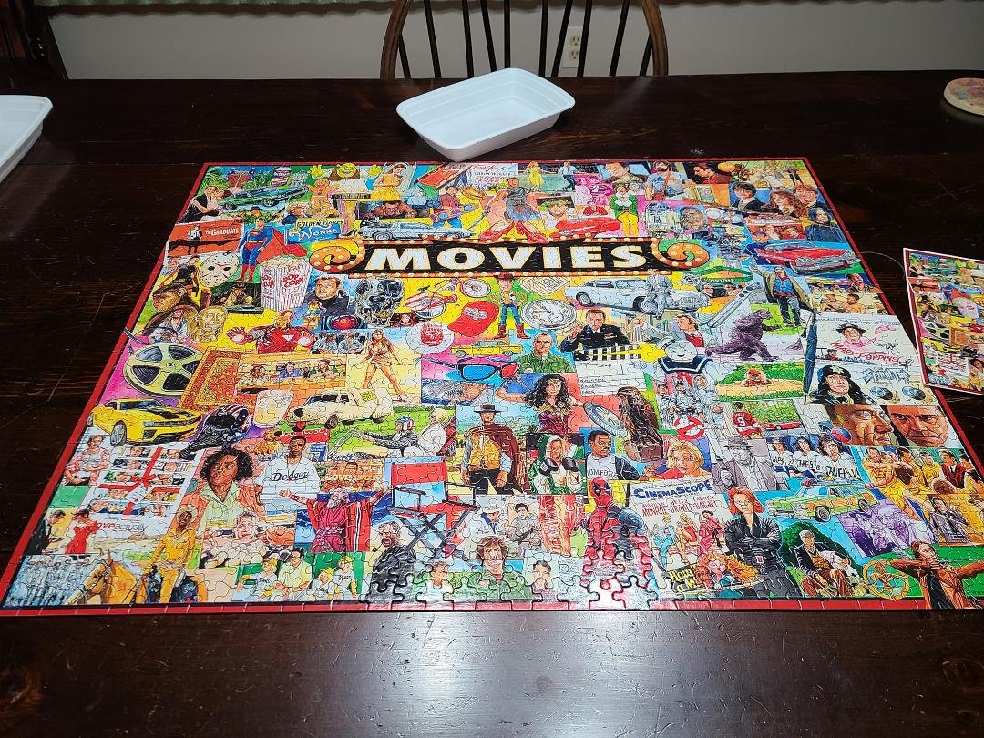 First puzzle for 2023. I start them and then Lynn takes over.