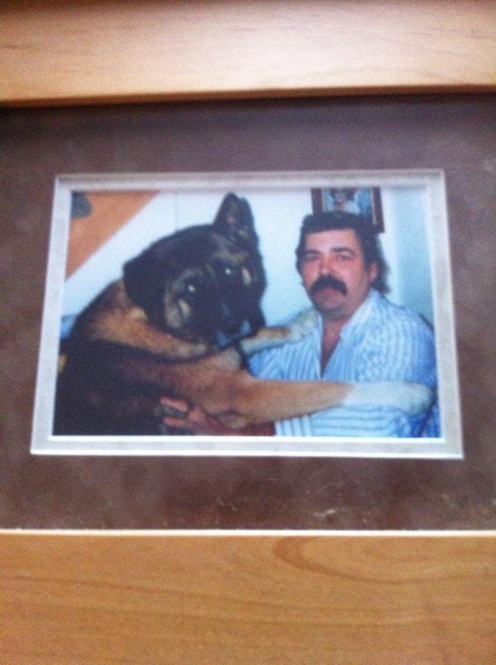 My old dog Elvis and I many years and pounds ago