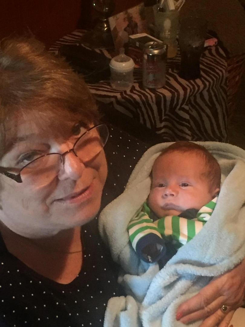 No words are necessary!  This is me and my great grandson Jonan