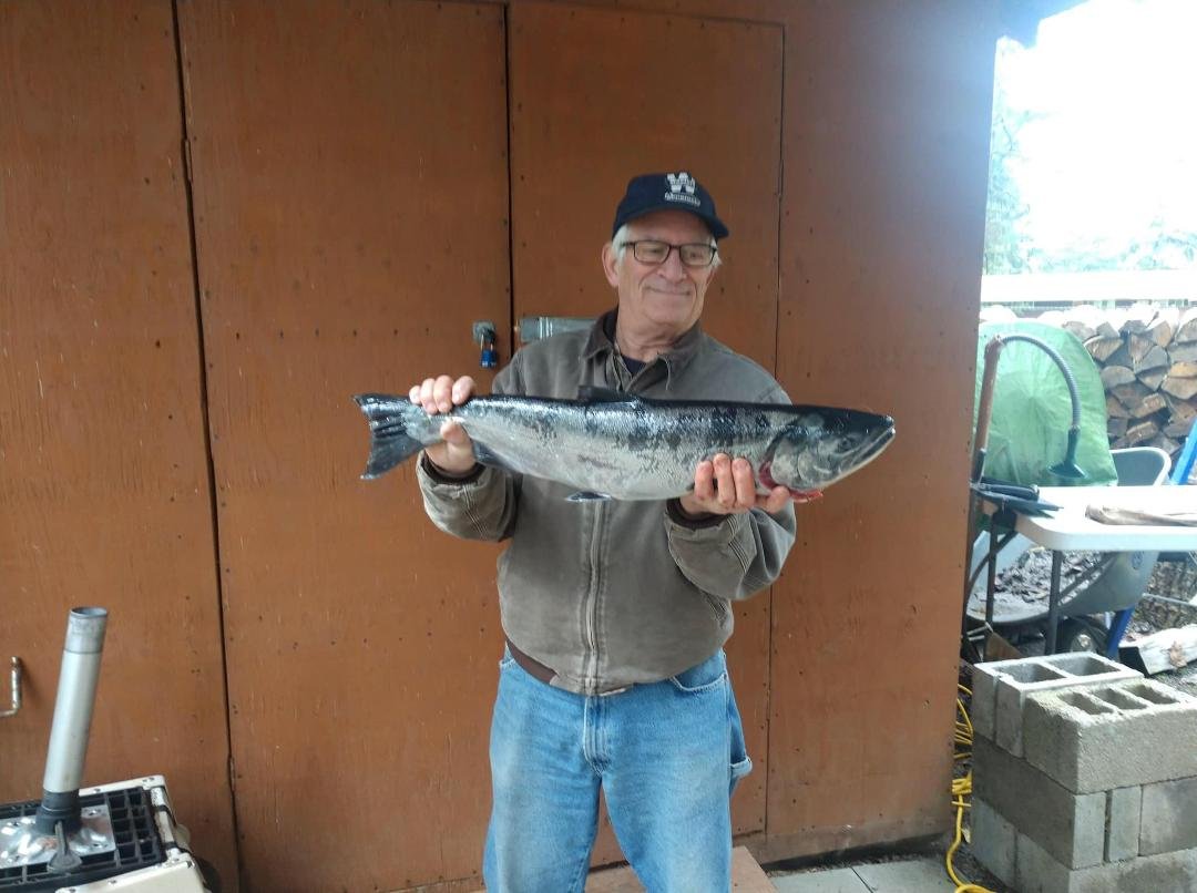 Caught in the Cowlitz river