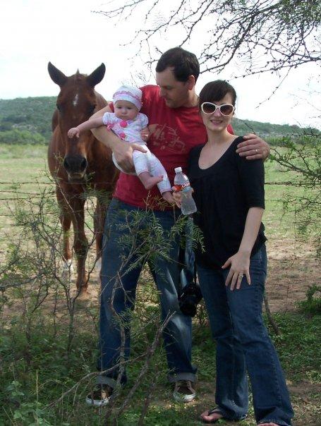 Ratliff family and Sunny the horse