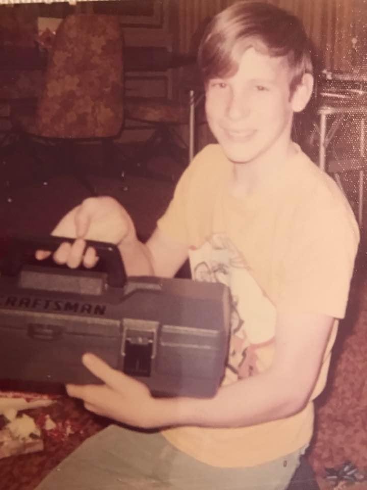 First tool box age 11! Dad didn't like us using his tools lol