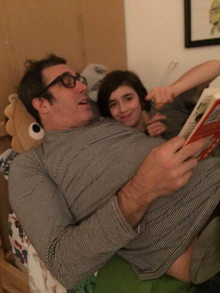 JJ and Willem - story time with my son and grandson - deja vu😌