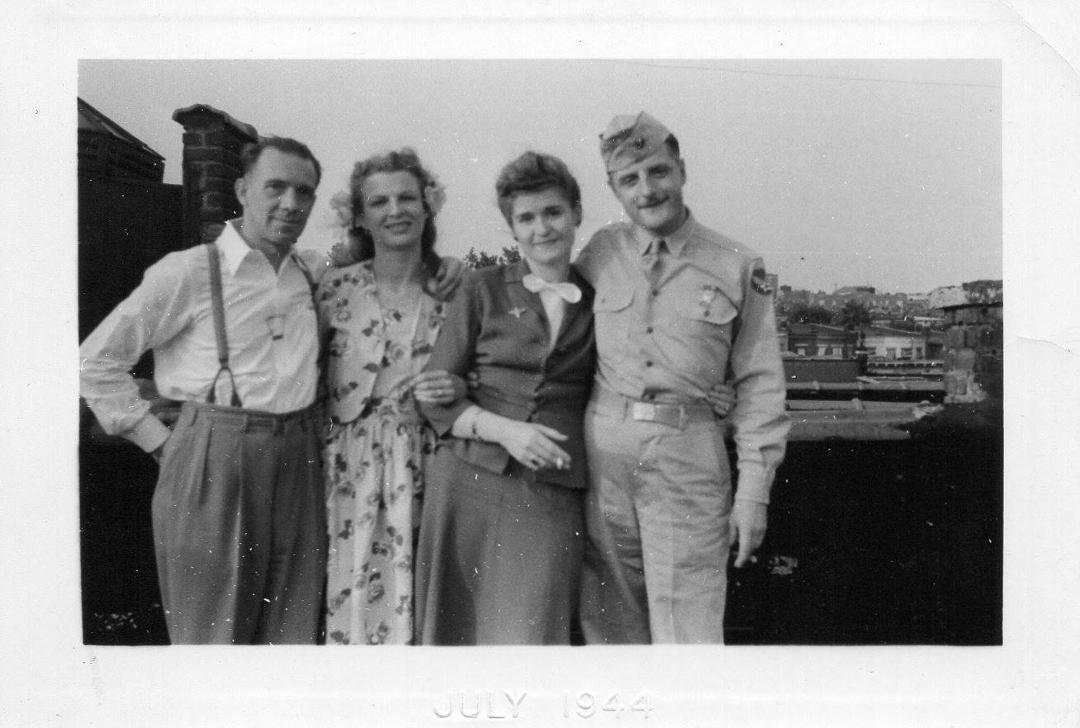 Well, I think on the left might be Uncle Franklin not sure, but then it's my mom, Aunt Pat and Uncle Jack