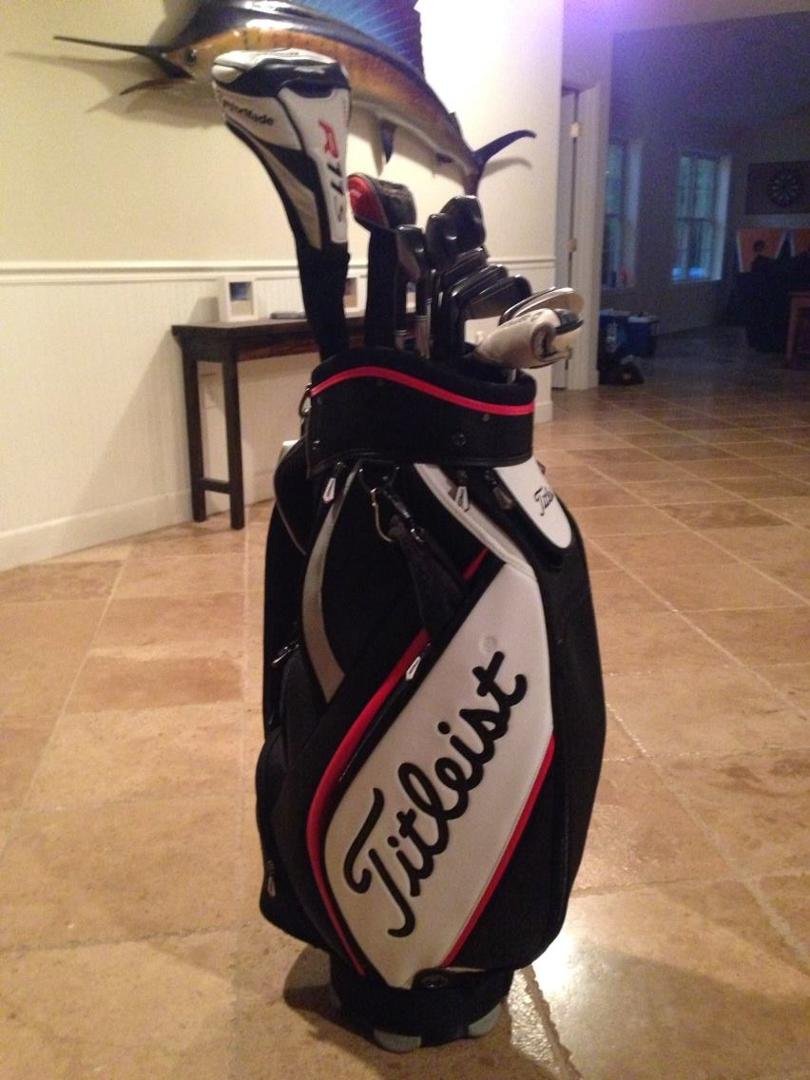 New irons and bag make you really really want to call off work...