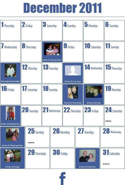 Wanda Bradford's album, 2011 Calendar