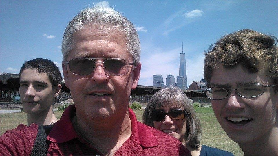 At Statue of Liberty Ferry Jersey side. Let Freedom ring.