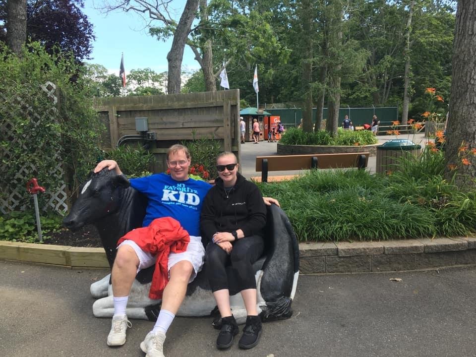 In the mooooooood for a little rest after visiting the animals at the Cape May Zoo yesterday. What a fun day with William Davidson and Nicole Davidson