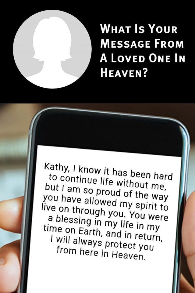 What Is Your Message From A Loved One In Heaven?