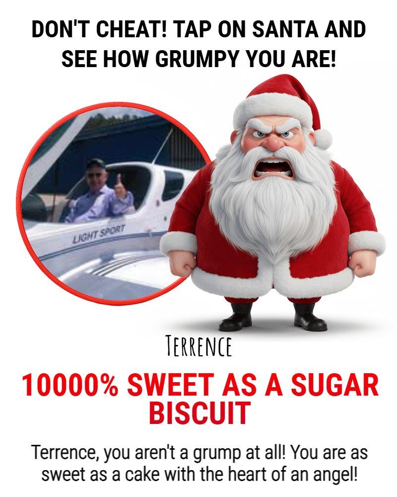 Don't Cheat! Tap On Santa And See How Grumpy You Are!
