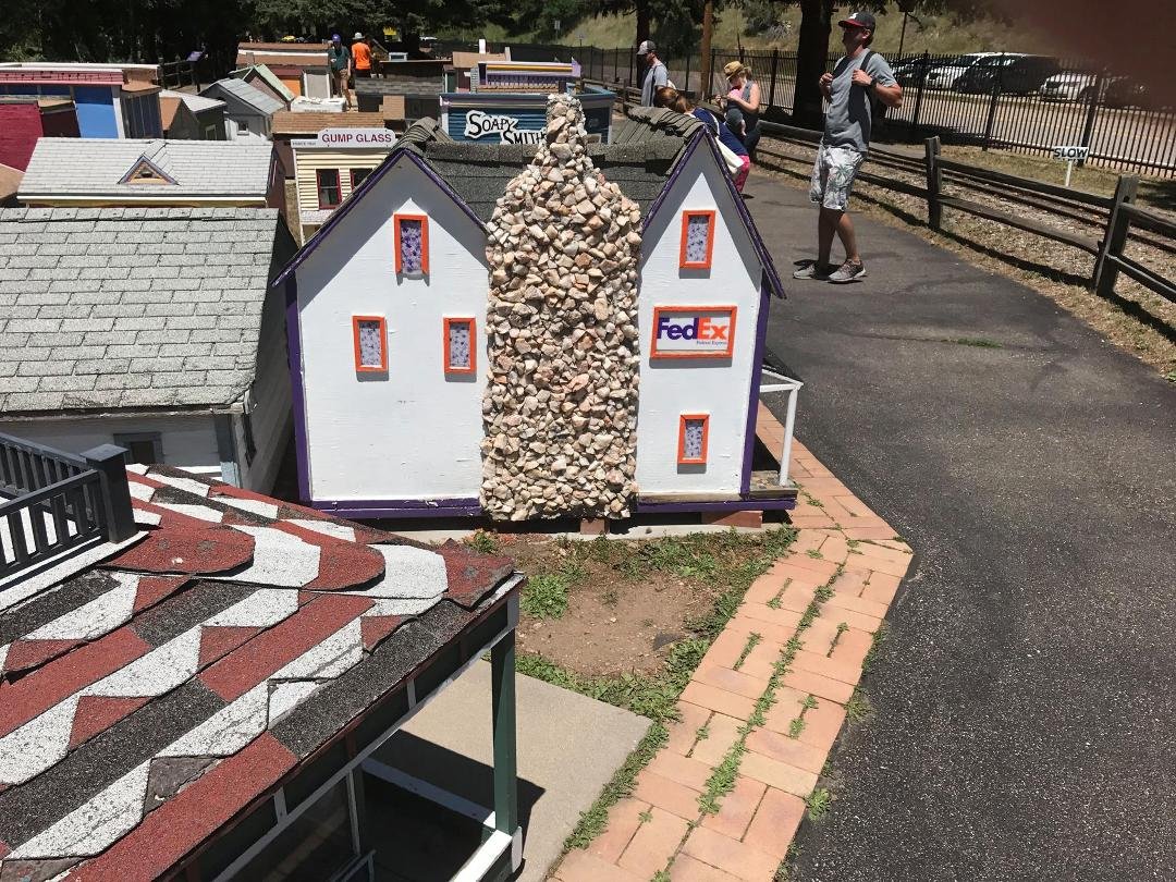 Fedex at tiny town.