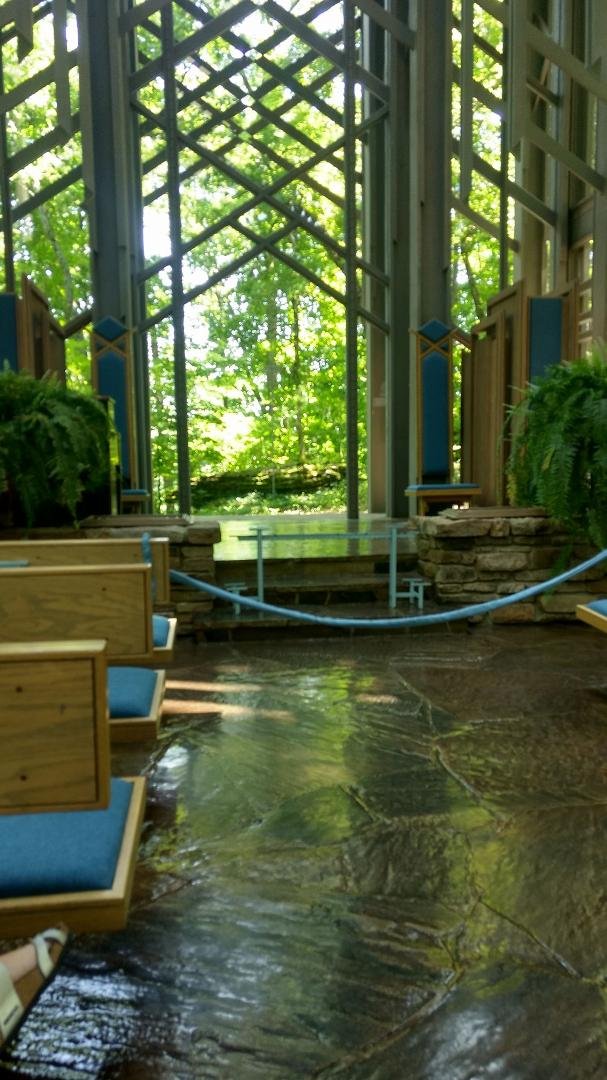 The Glass Cathedral quiet. Beautiful
