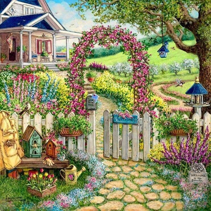 This is entitled: Nana's House - while it doesn't look like my house - I hope my Grandkids remember it this way!