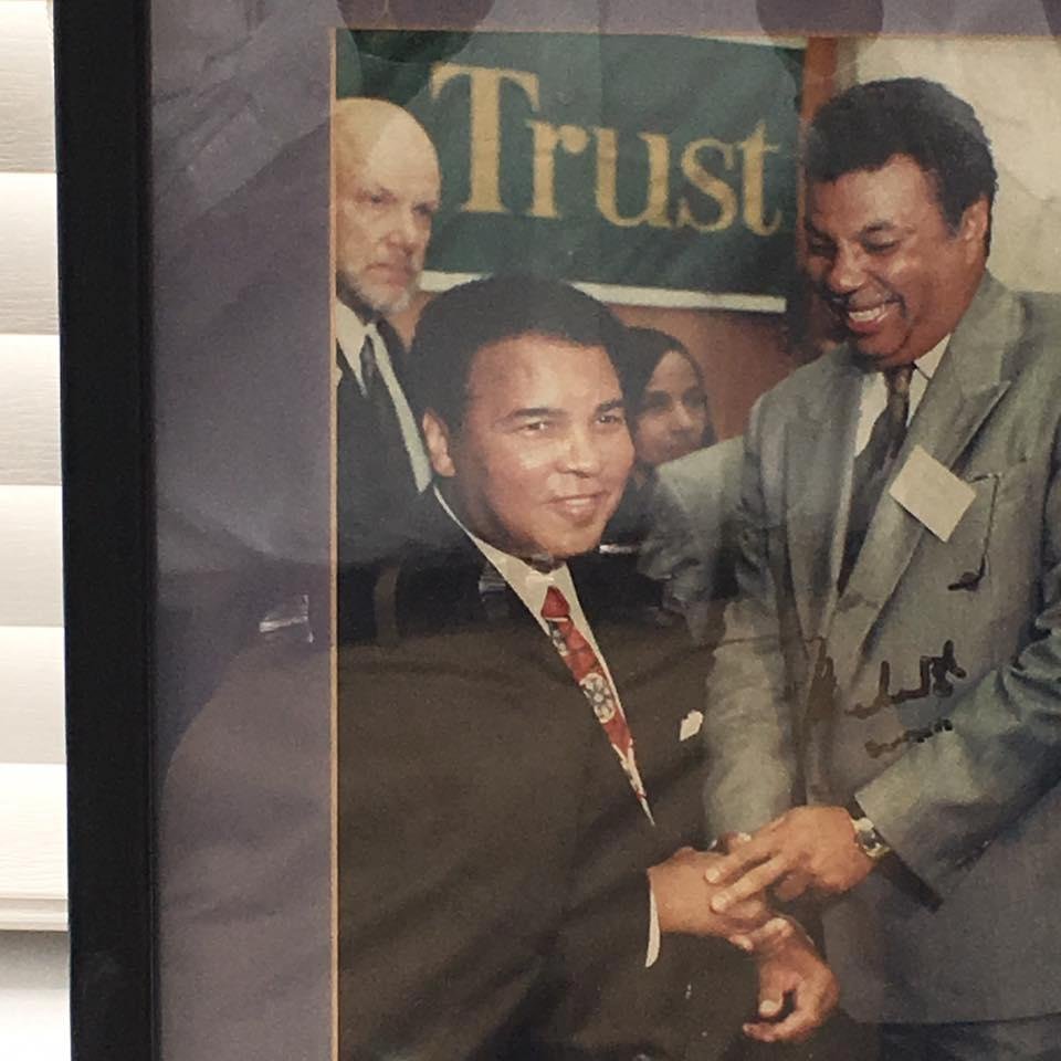 Here is my photo with the champ!