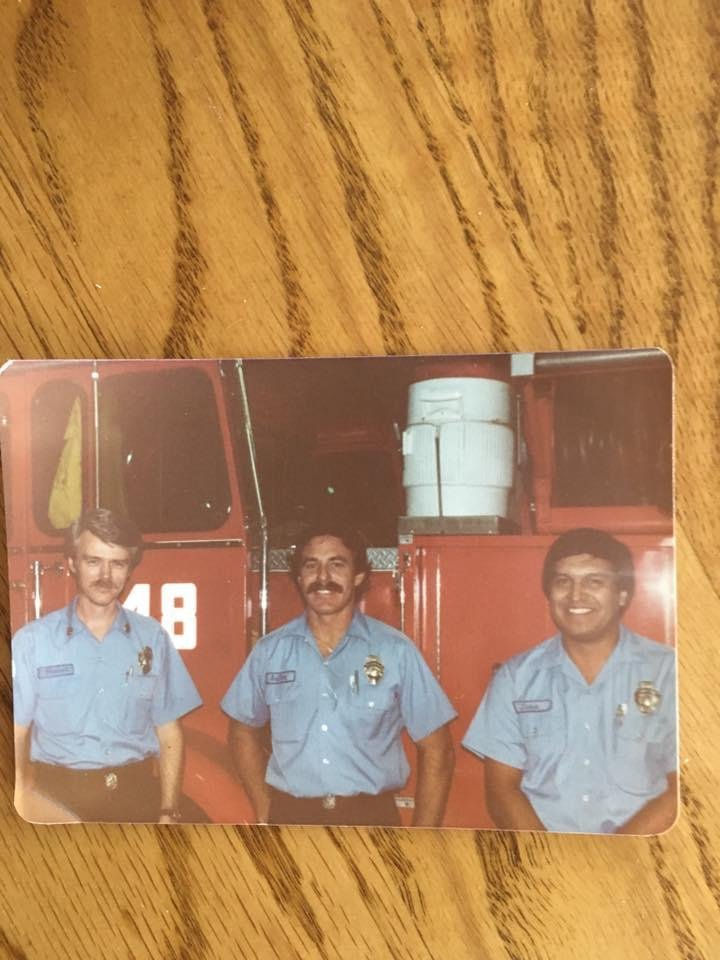 My first crew at 48's. Dennis Pearson and Frank "Brown Beauty" Luna. 1981 🚒