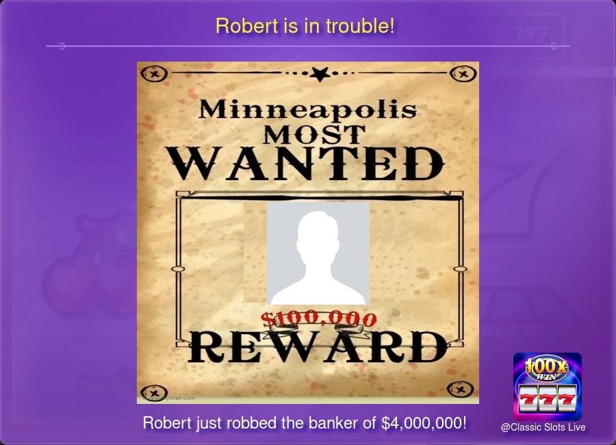 Robert is in trouble!