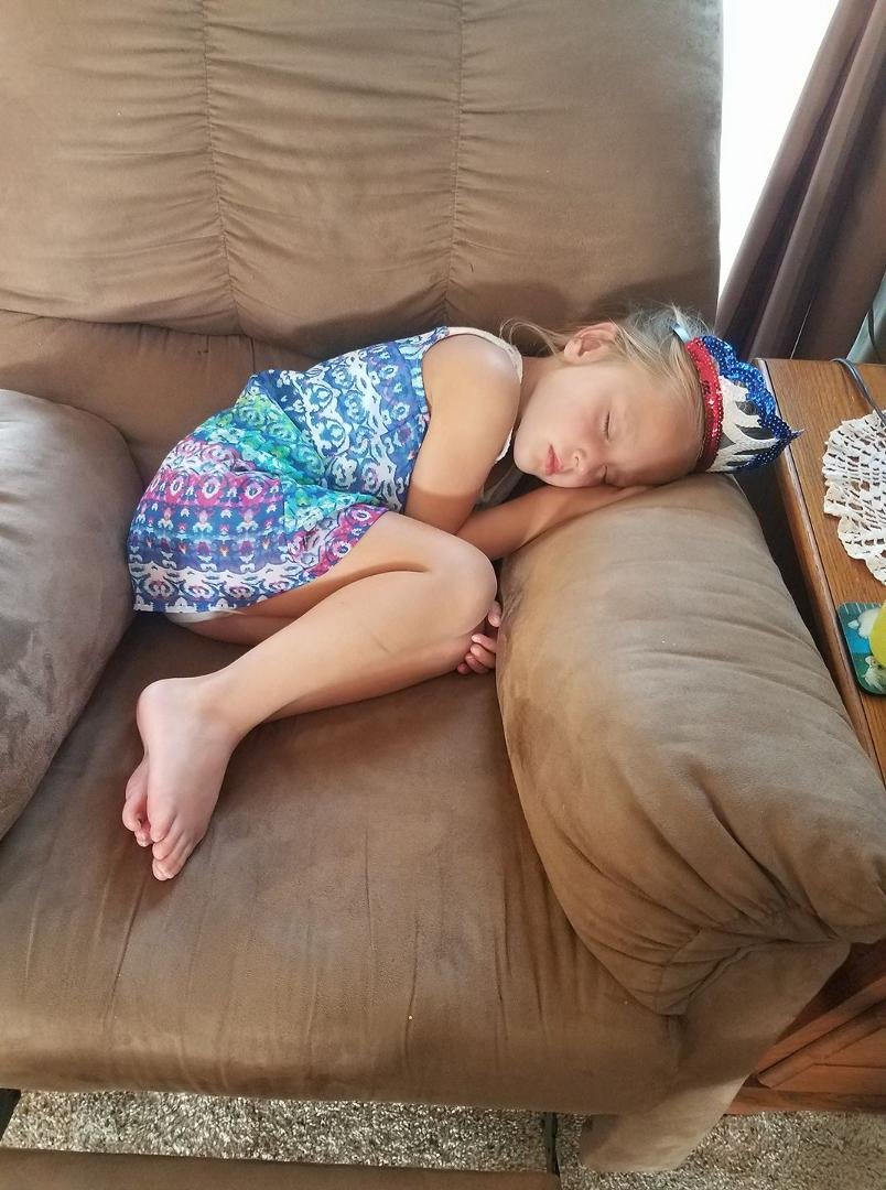 The princess is done for the night.