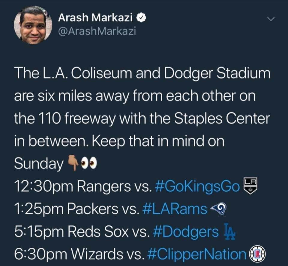Approximately 200,000 people will attend these events within a 6 mile radius. Thankfully, we don’t have a traffic problem in L.A.