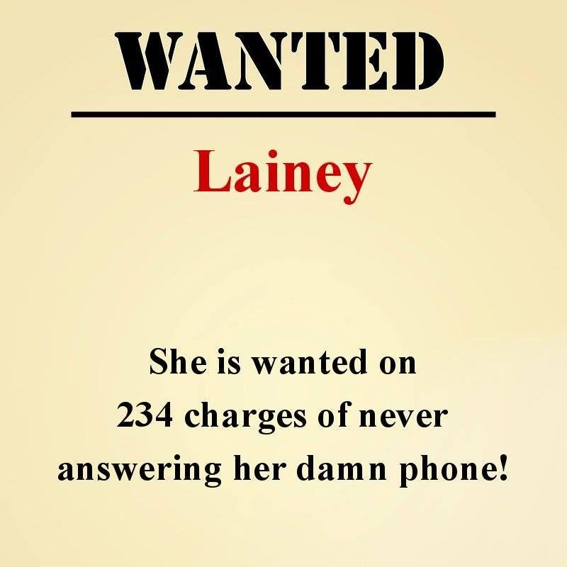 that's true i never answer my phone.