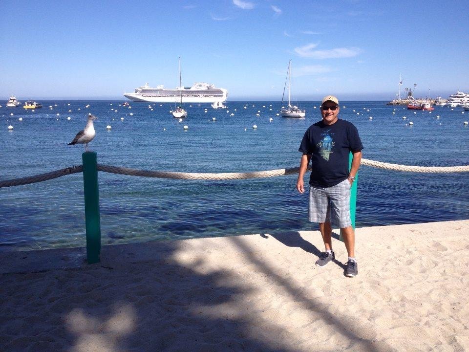 Greetings from Avalon, Santa Catalina Island. I left 1 island to come to another. We're on a 4 day Princess cruise from LA. Headed to Ensenada next. Adios amigos!