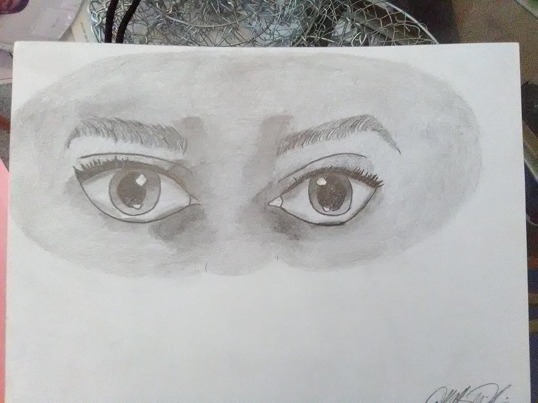 This drawing was done by my granddaughter, Ashlee! What a God given talent she has! I'm praying that she'll pursue this gift.