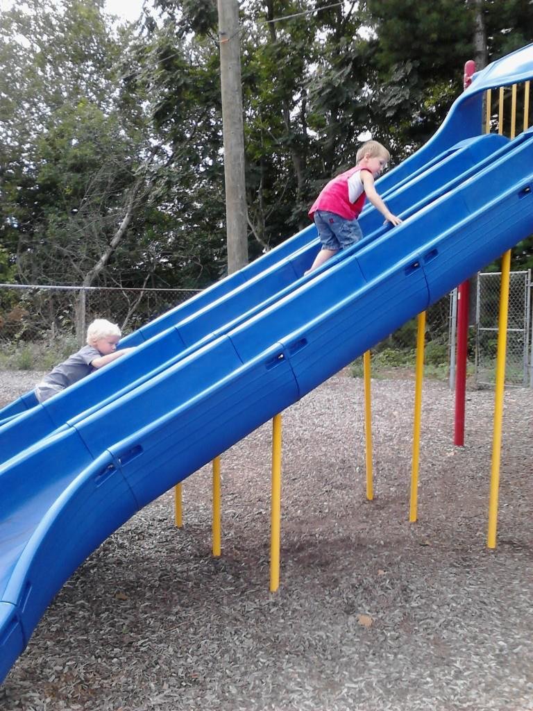 playing at park with my Nanny
