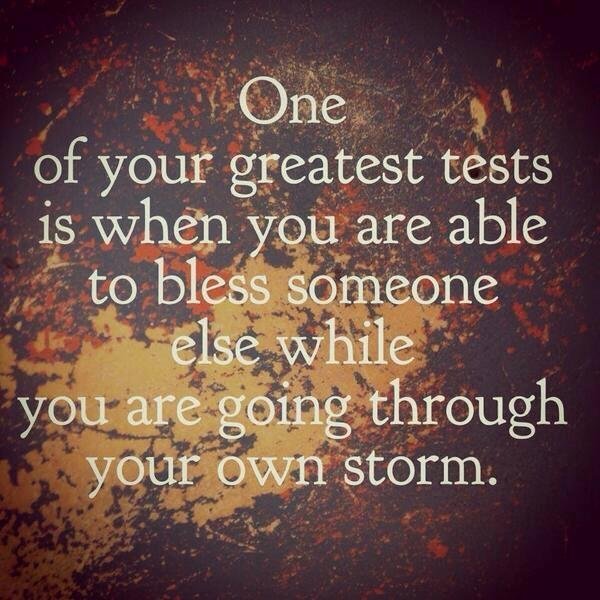 Wright Thurston @10MillionMiler
One Of Your Greatest Tests Is...