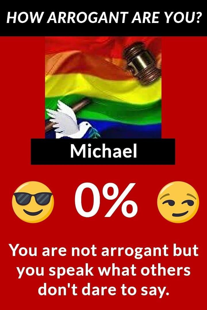 I only share the things I think are accurate, or even that just make me look good. Is THAT arrogance? ;)