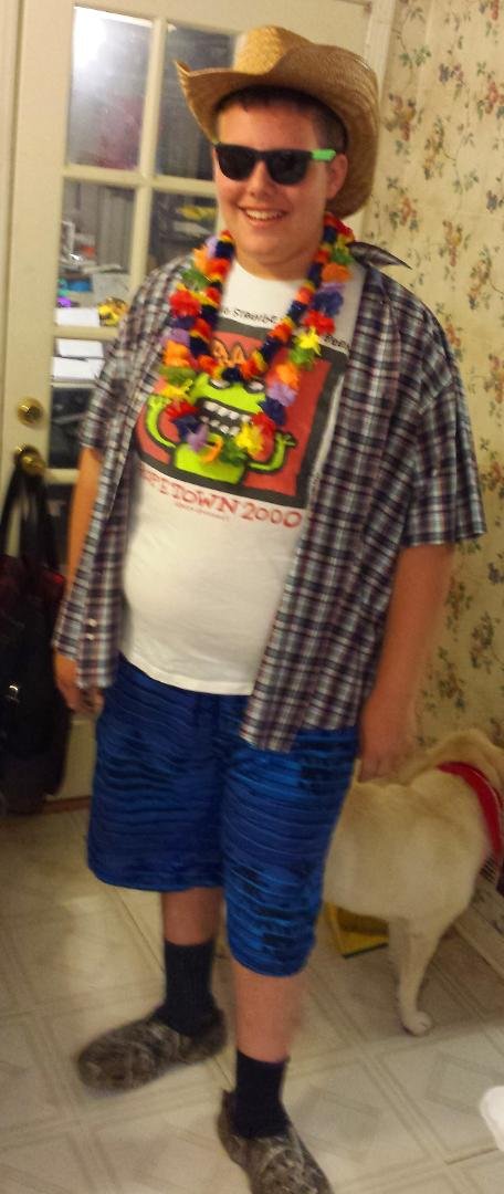 and life goes on... brightening up Tacky Tourist Day. Homecoming Week 2017. (Hopetown 2000 - what a long strange trip its been... indeed!)