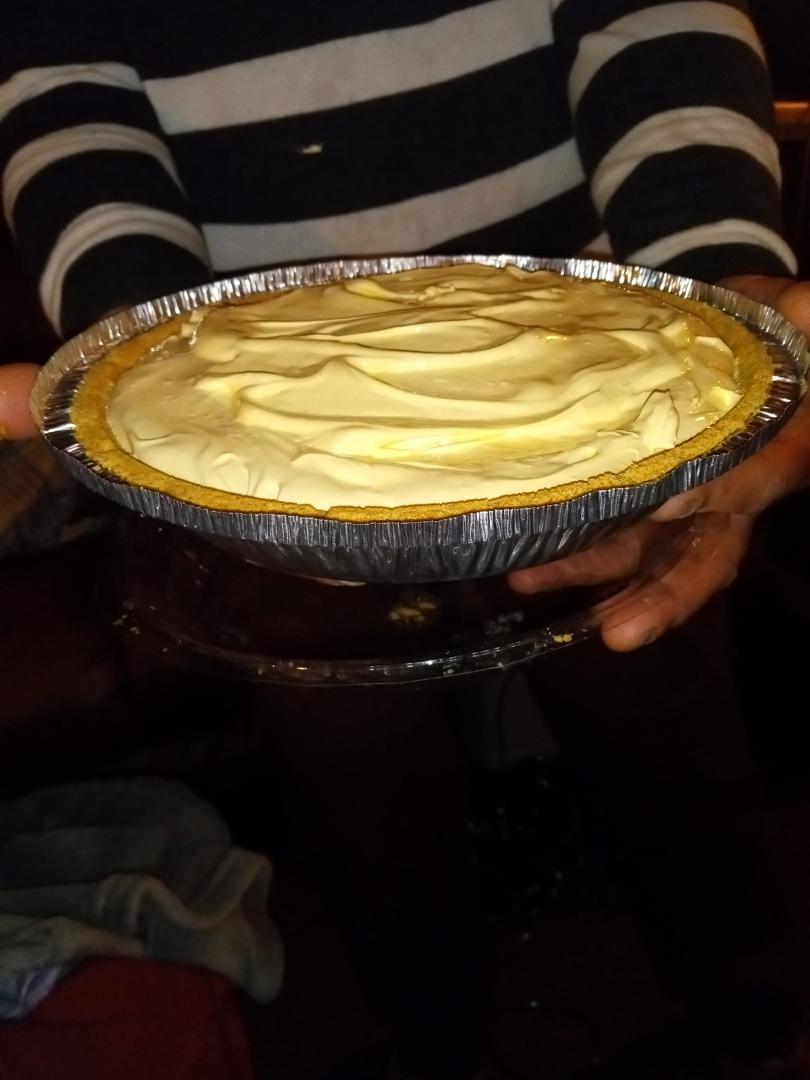 It's a peach mango Kool-Aid pie it's good