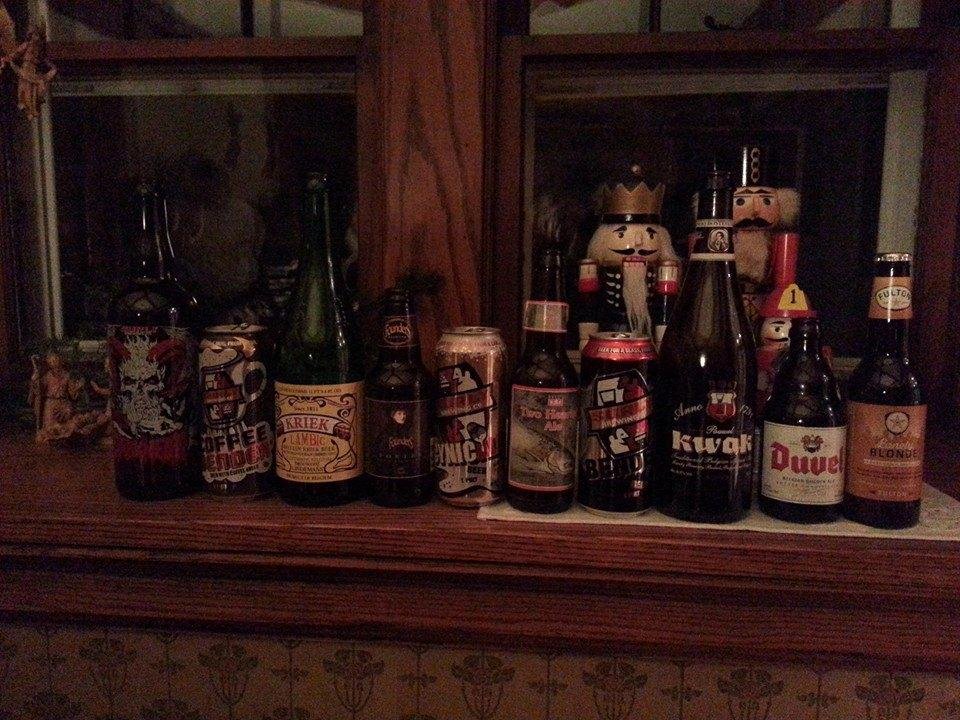 Beers sampled at the Beer and Christmas Cookie party. Cory from Surly was our cicerone.