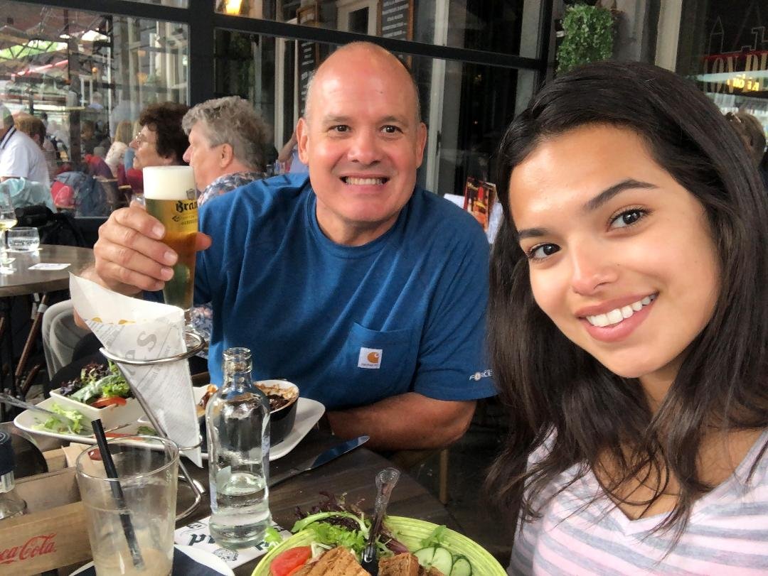 lunch in Belgium. Life is good