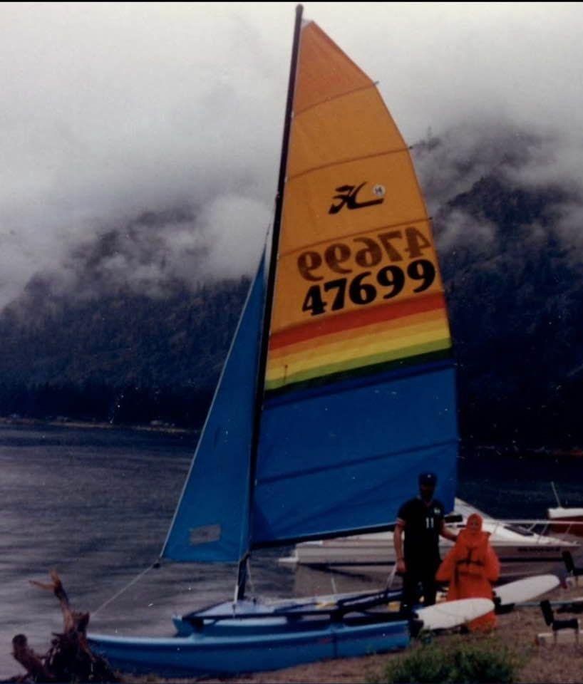 My most favorite sailboat … back when I had the “need for (wind) speed” !!