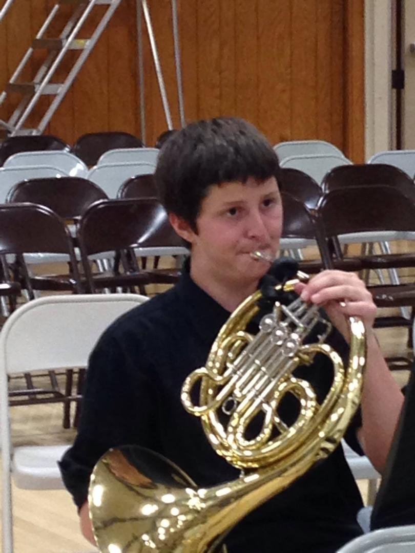 Here's Justin, our local French Horn player at the Spring View Middle School Spring Concert held last night. It was an entertaining evening filled with many fine works such as "Jupiter" from "The Planets" and "Lord of the