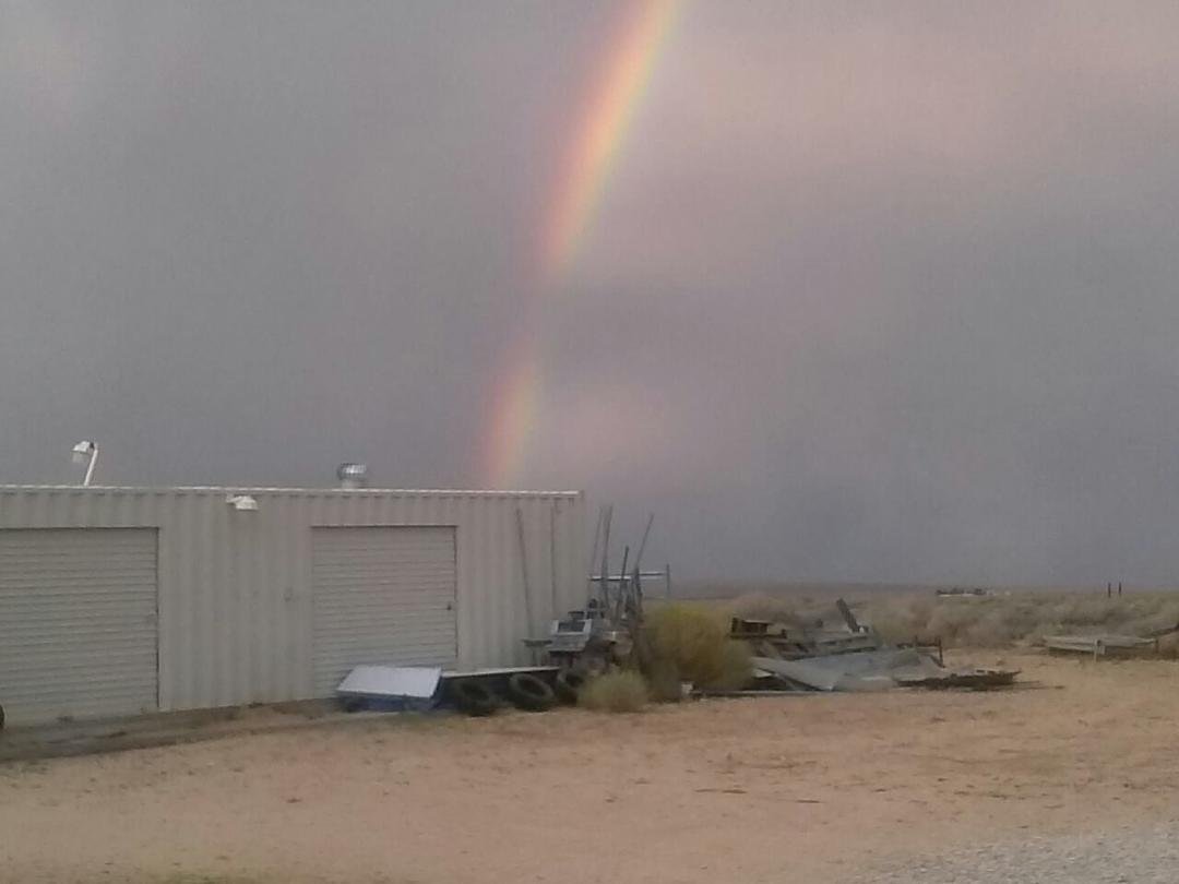 Rainbow. Before the storm. There was actually a double one! Just could not get it to show.