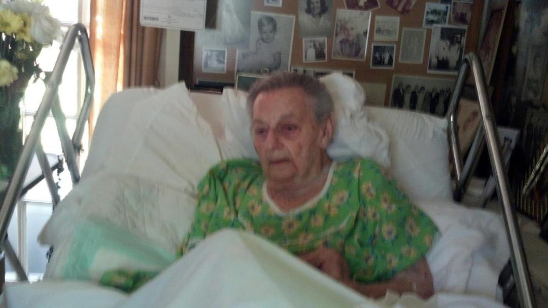 Lynn's mother at 100 years plus 4 days old.  Hasn't had an up-dated pacemaker battery in 3 years and is still going strong.  Our version of the Energizer Bunny.