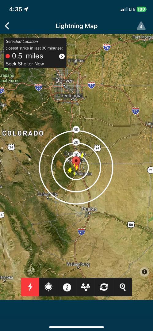 Well, I WAS going to go outside in the rain until I heard really loud thunder and checked the Weatherbug app. 🙅🏻♀️