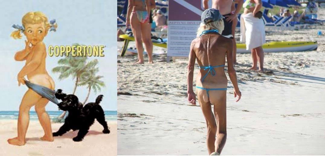 Do y'all remember the cute little Coppertone Girl we all grew up with? I discovered just today that she is alive and well, living at South Beach in Miami
