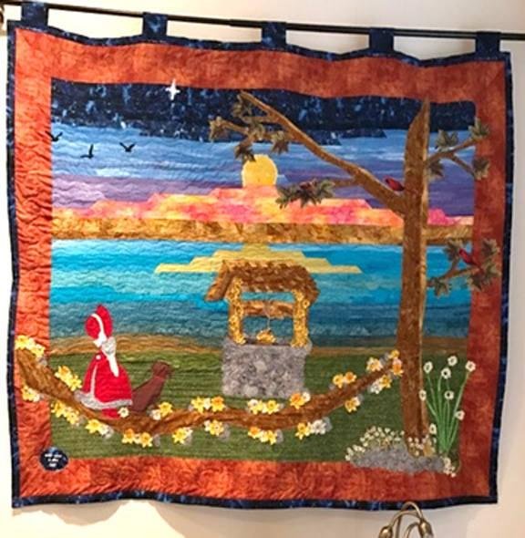 Doe just called all excited. Her "Landscape Quilt" won "Best of Show" at the Riverside Co. Fair.