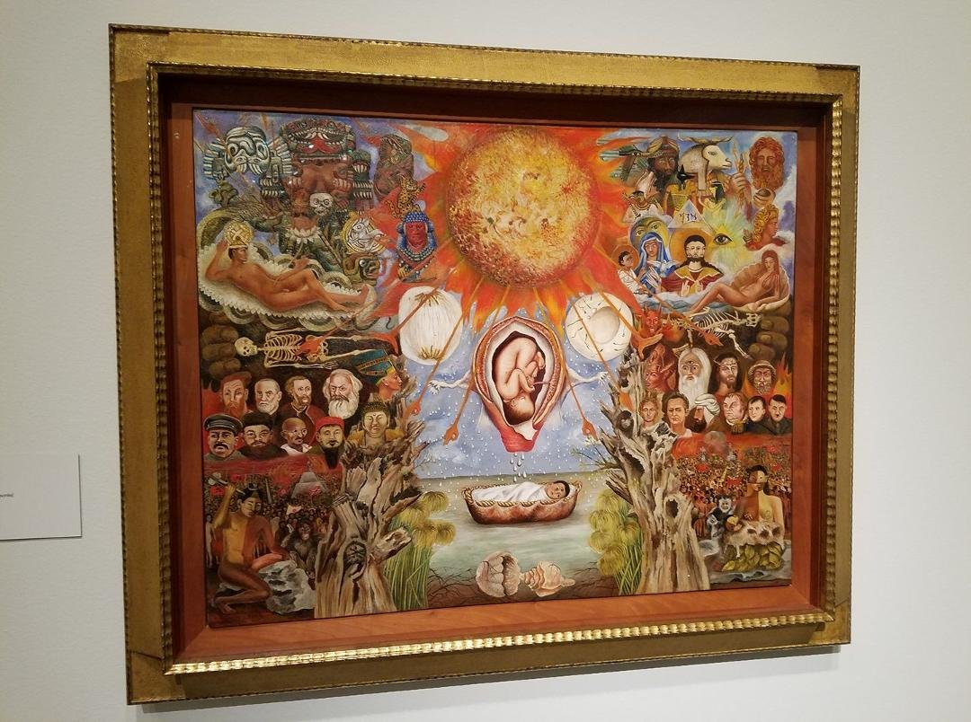 Moses by Frida Kahlo at MFAH, "The Art of the Mexican Revolution".