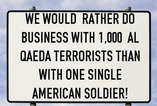 This sign was prominently displayed in front of a business in North Dakota. You are probably wondering who would dare post such a thing, but remember our country is founded on Freedom of Speech... After all, it is only a s