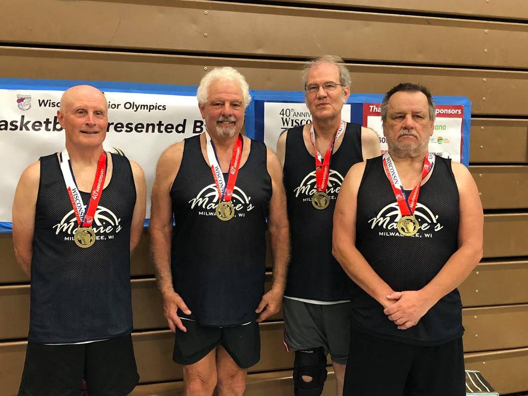 1st place Sr Olympics 65-69 earlier today. A little sore walking around St Fair tonight.