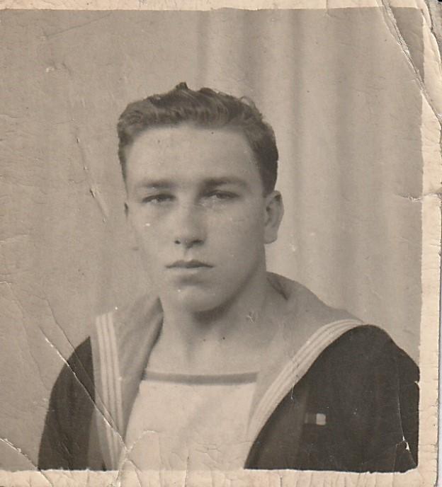 My dad Aug 1945. British navy