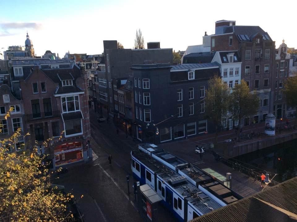 This was the view from our hotel in Amsterdam.