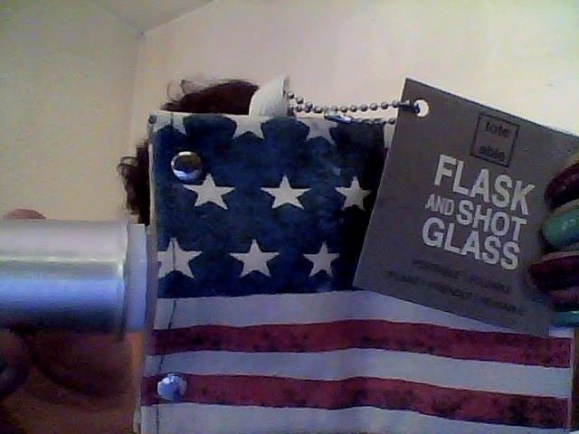 Thank you RED SEAL for my freebie!! An American Flask and Shot Glass, portable, fold able with key chain .... Thankfully I received it so soon.