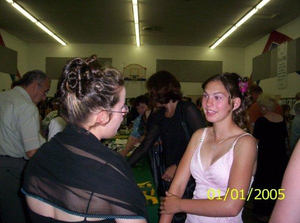 Kim and her friend Kelly.