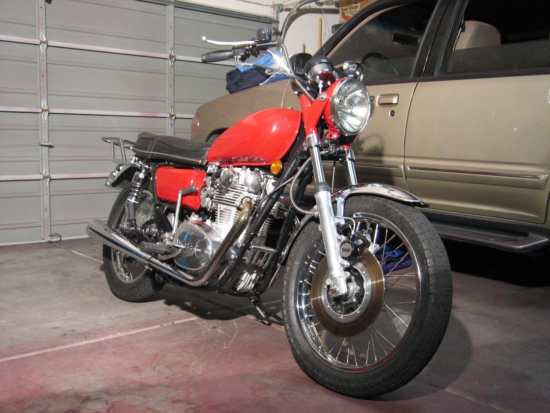 New paint 1974 Yamaha TX650A