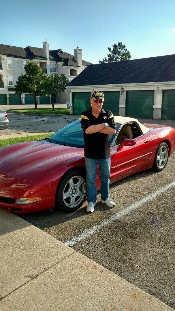 Rode to the Kansas State Fair in style today driven by long time friend Vern Green