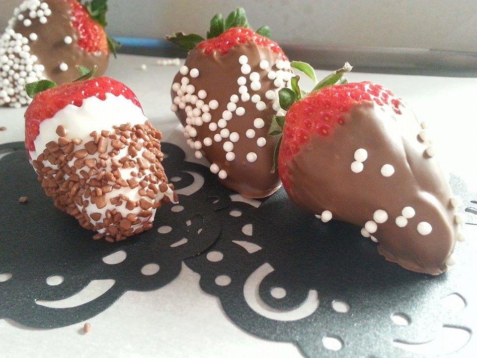 Here I go gorgeous hand dipped Strawberries made to order $25.00 Per dozen in a special candy box  $15.00 for haft dozen. 
All oders are specialized