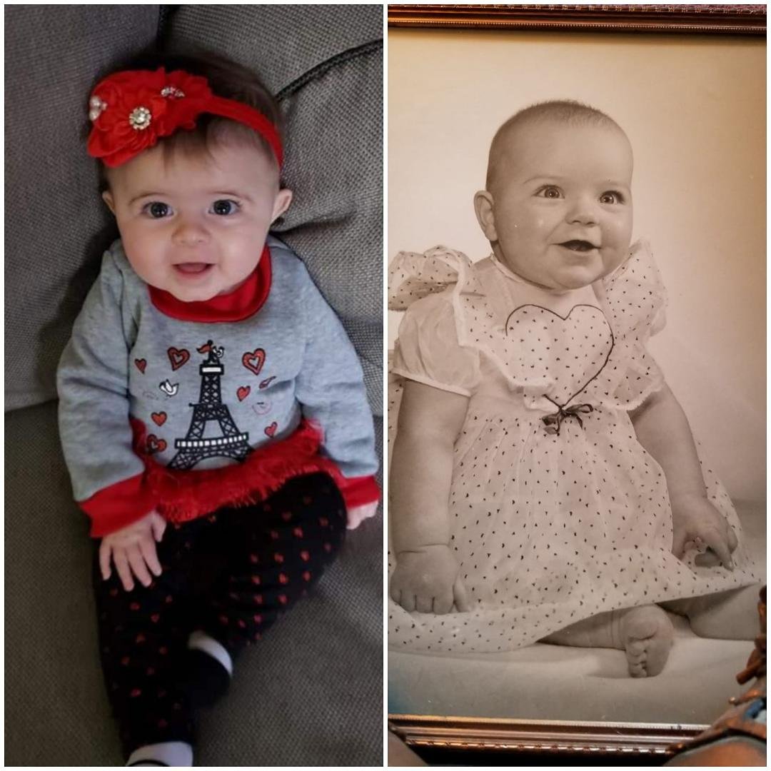 My friends say Serena looks like me. Truth is, we just both have round faces and the same hairstyle right now.